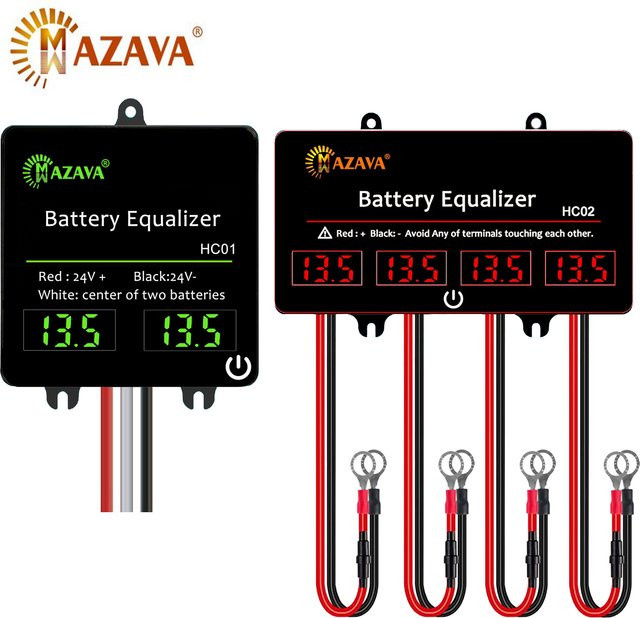 MAZAVA HC01 HC02 Batterie-Equalizer 24V 48V Aktiver Batteriekontroller für 4P Blei-Säure-Batterien in Schwarz - Bild 1