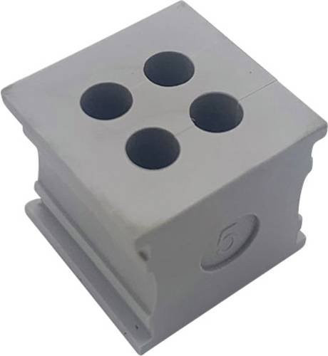 TRU COMPONENTS ELT 4/5 Kabeldurchführung geschlitzt aus Elastomer in Grau mit maximalem Klemm-Ø von 5mm - Bild 1