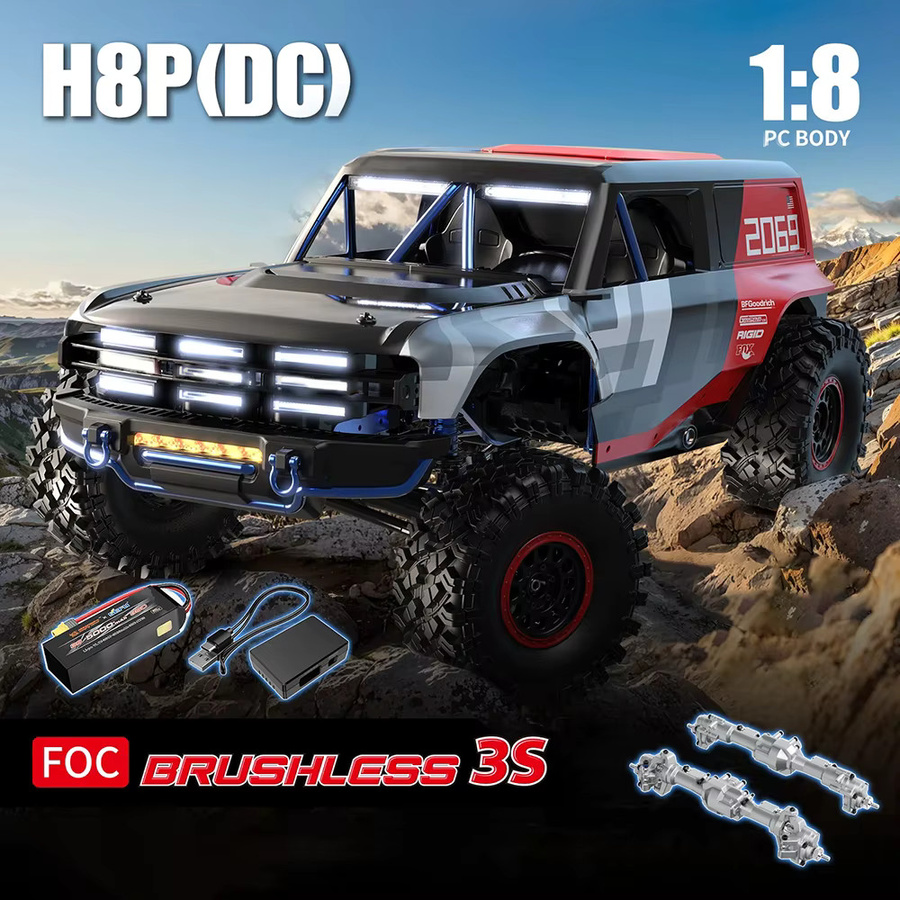 MJX Hyper Go MJX H8P, RC Ferngesteuertes Modellauto, Offroad-Kletterfahrzeug, 1/8 4WD 3S Bürstenlos - Bild 3