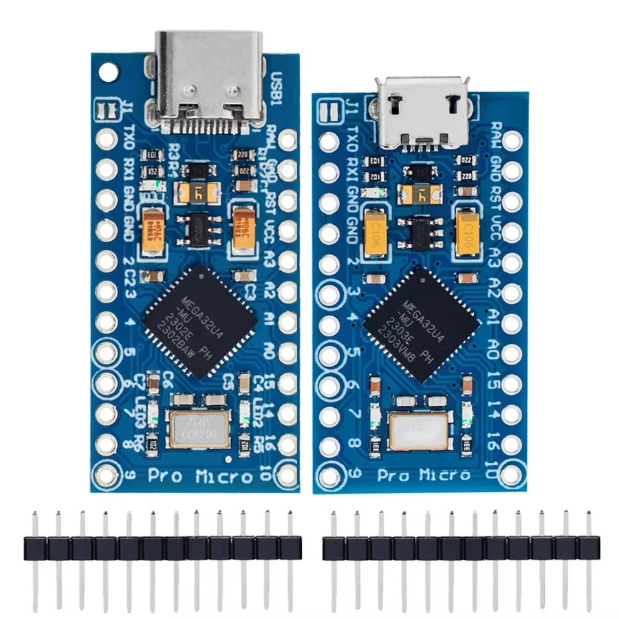 DIYTZT Pro Micro ATmega32U4 5V 16MHz mit USB-C Anschluss in Blau - Bild 4