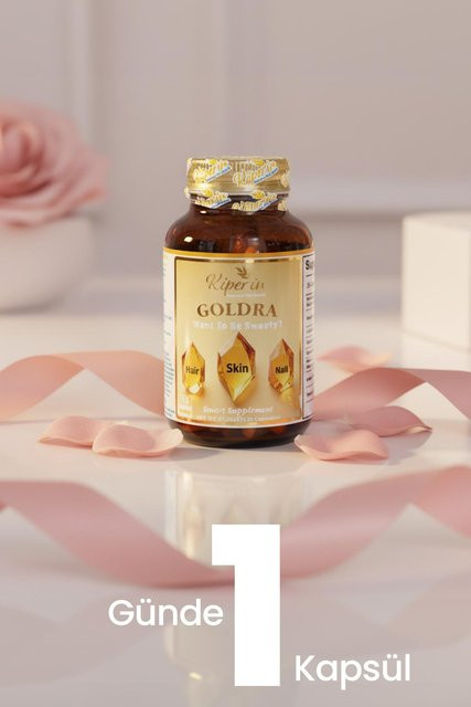 Kiperin Goldra Kapseln, Biotin, Keratin, Traubenkern, Hyaluronsäure, 30 Stück - Bild 1