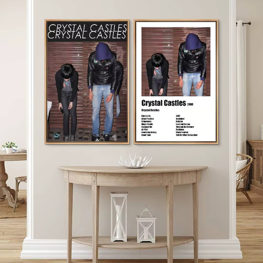 Crystal Castles Musikposter Wanddekoration Portrait B: 30,0 cm, H: 30,0 cm, T: 21,0 cm - Bild 4