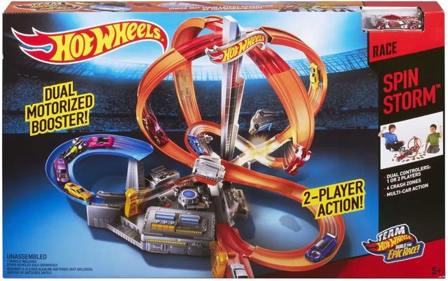 Hot Wheels Trackset Mega-Crash Superbahn mit 1 Fahrzeug - Bild 1