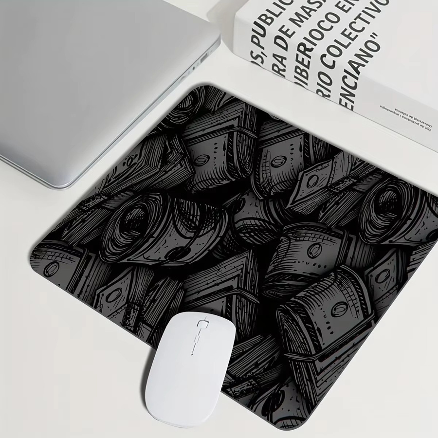 MRGLZY Money Coin Mauspad extra groß, schwarz, B/T: 90 x 40 cm - Bild 5