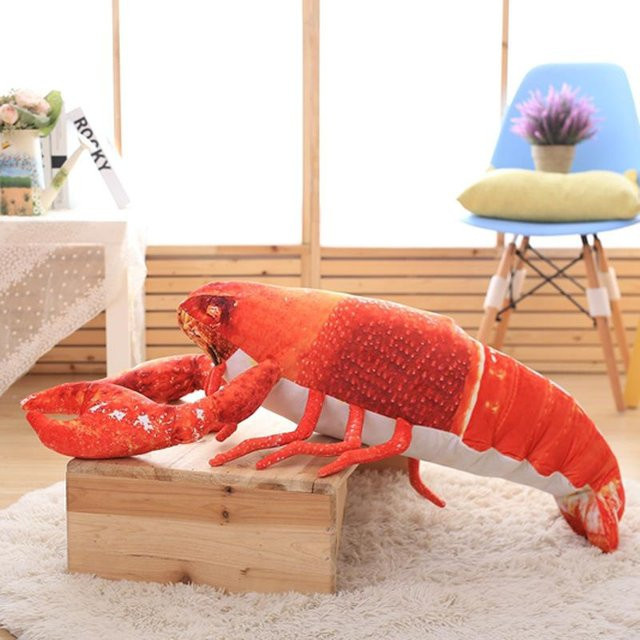 Hummer Plüschtier, schwarz und rot, 60cm - Bild 1