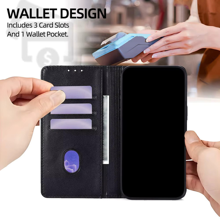 Xiaomi Business Brieftasche Magnetische Flip Case mit Drachen Muster in Braun für Poco C85 C75 C71 C61 C65 C51 C50 Schutzhülle aus Leder - Bild 3