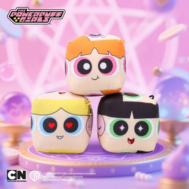 HUGKIS Powerpuff Girls Plüsch-Würfel-Schlüsselanhänger, Bunt / Mehrfarbig - Bild 1