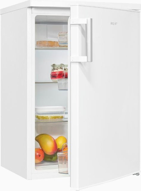 Exquisit KS516-V-H-010E Vollraumkühlschrank in Weiss mit LED-Innenbeleuchtung und reversibler Tür - Bild 1
