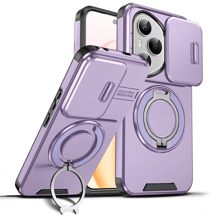Magnetische rotierende Schutzhülle für Honor 400 Pro, Honor 400 Lite und Honor X9c mit Smart Schiebefenster und Stoßschutz in Blau oder Schwarz - Bild 5