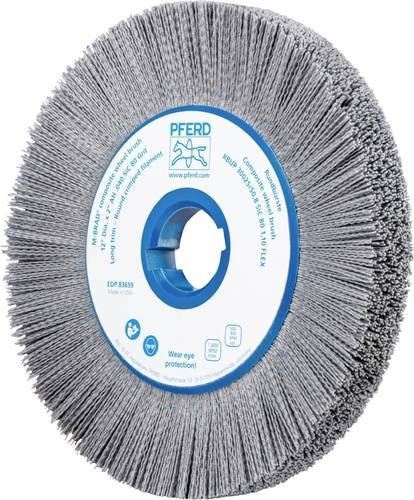 PFERD COMPOSITE FLEX Rundbürste RBUP mit SiC-Filament, Korn 80, Farbe Grau, Durchmesser: 300 mm, Breite: 50,8 mm, Bohrung: 25 mm - Bild 1