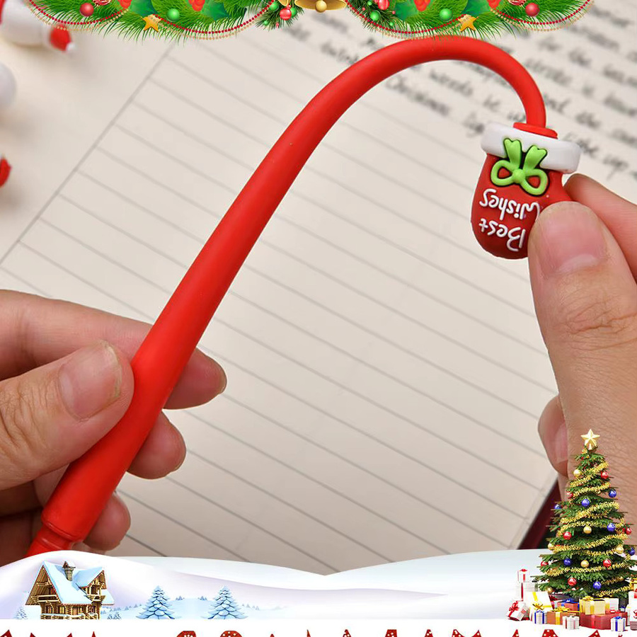 Weihnachtliche Schreibstifte mit festlichem Motiv in verschiedenen Designs für Schule und Büro, Mehrfarbig - Bild 4