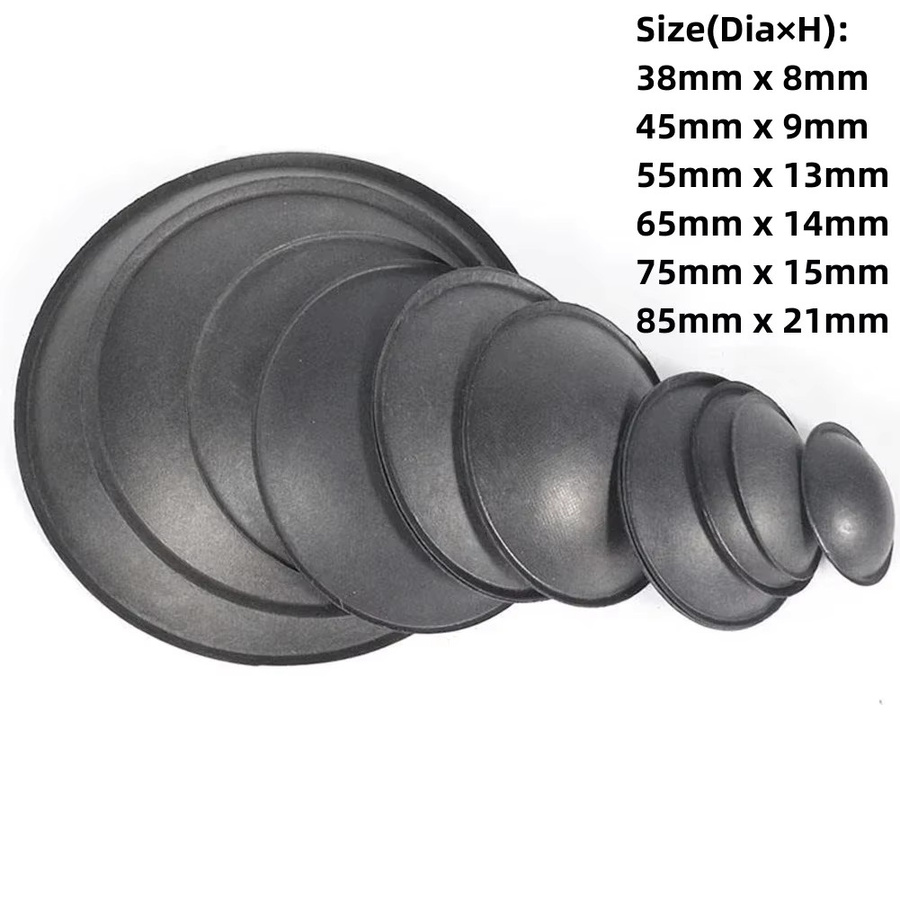 BAJEAL 2er-Set Audio Woofer Staubschutzkappen aus geöltem Tuch, Durchmesser: 38 mm bis 85 mm, Farbe: Schwarz - Bild 4