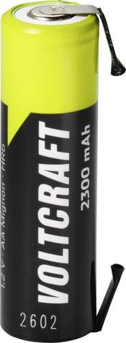 Voltcraft Mignon AA Akku NiMH 1.2V 2300 mAh mit U-Lötfahne in Gelb - Bild 1