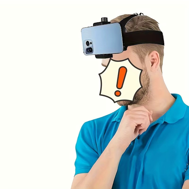 HUOAED Kopfmontierte Handy-Kamera-Halterung für Ego-Perspektiven und Live-Übertragungen in Schwarz - Bild 5