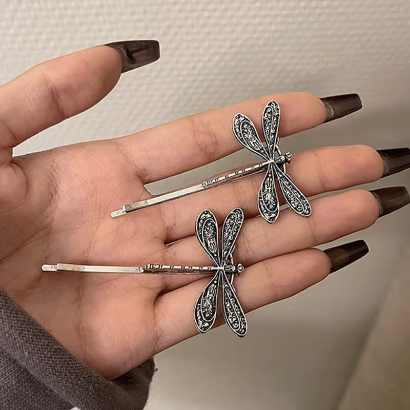 2-teiliges Set Libellen-Haarspangen, Damen - Bild 3