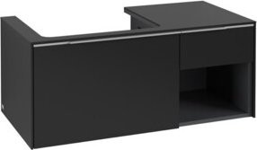 V&B Waschtischunterschrank Subway 3.0 links in Grau und Blau, B/T/H: 100,1 x 42,25 x 51,6 cm - Bild 1