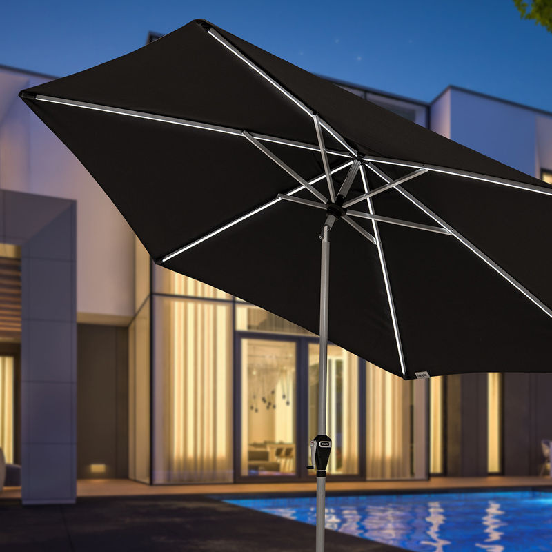 Doppler Sonnenschirm Active Auto Tilt 300 LED in Anthrazit mit Ø 300 cm - Bild 2