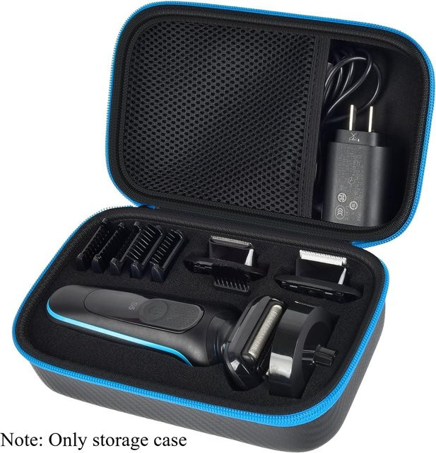 Braun Barttrimmer-Etui für Elektrorasierer Serie 5 5150cs und 5118s in Schwarz, Rasiererhalter für Ladestationen, B/T/H: 21,5 x 7,5 x 4,0 cm - Bild 1