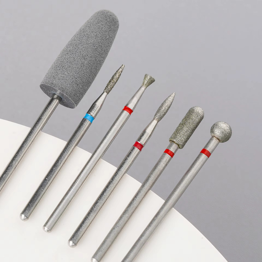Asentale Maniküre Set, 6-teilig, Diamant Sand Nagel Bohrer Bits - Bild 2