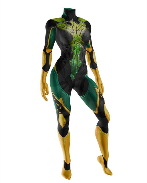 Hot Toys Phoenix Cosplay Kostüme, Zentai Anzug Body, Grau, Unisex, Fantasy - Bild 1
