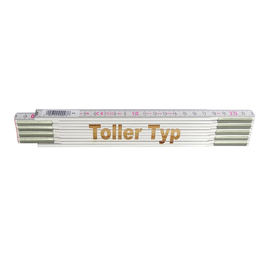 Stabila Zollstock Toller Typ mit Lasergravur, weiß, 2 m - Bild 2