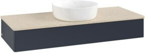 V&B Waschtischunterschrank Antao ohne Frontstruktur, matt weiß lackiert, B/T/H: 120 x 50 x 19 cm - Bild 1