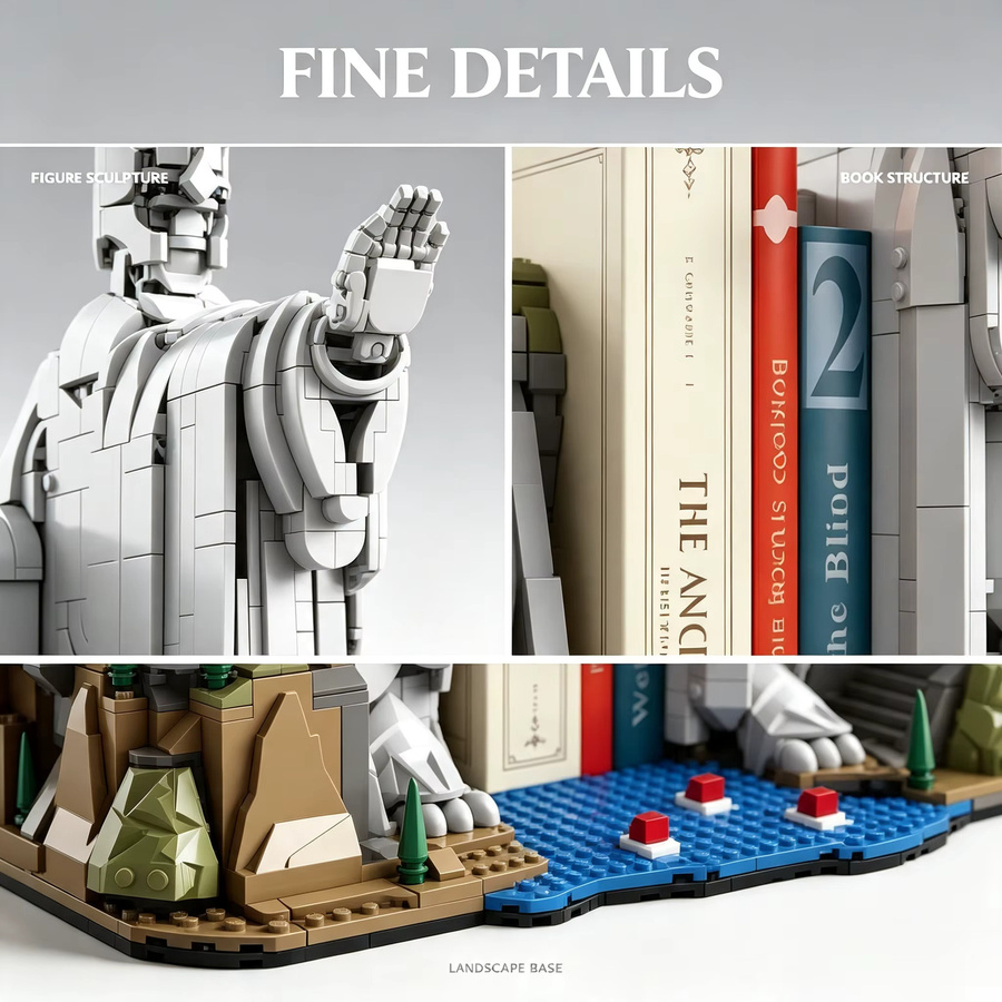 MOULD KING Lord of the Rings Argonath Riesenstatue, Bausatz, 2-in-1 - Bild 3