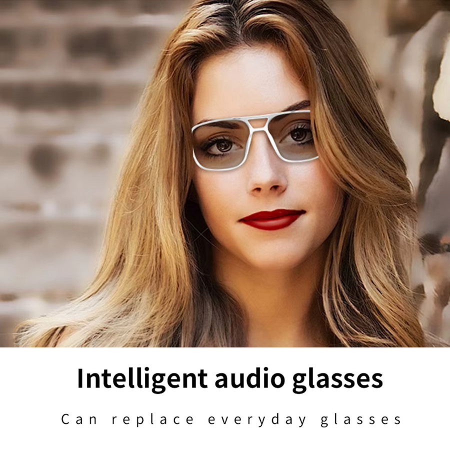 SIMSONLAB Smart-Brille mit KI-Sprachassistent, Bluetooth-Kopfhörer für Anrufe und Touch-Musiksteuerung, Anti-UV-Linsen mit Farbwechsel in Blau - Bild 6