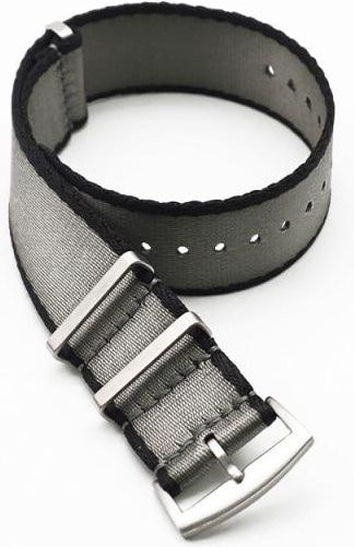 Nato-Uhrenarmband, Textil, 20 mm, schwarz, Herren - Bild 1
