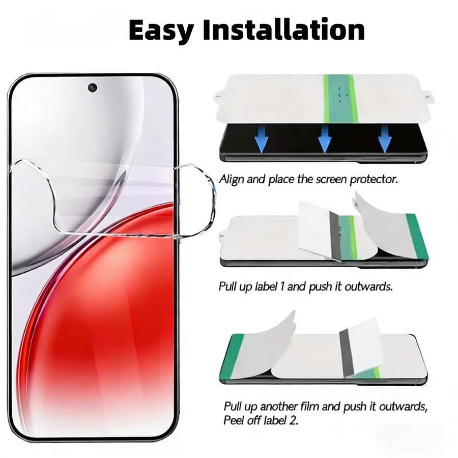 2 Stück Ultra-Klare Hydrogel-Displayschutzfolie für Honor Magic 8 7 6 5 4 Pro Lite X9C X9A X8B und Honor 500 400 300 Pro 200 100 in Transparent - Bild 5