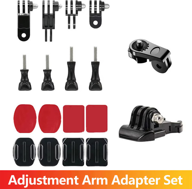 Einstellarm-Adapter-Basisschraube für GoPro und Action-Kameras, Farbe: Schwarz - Bild 1