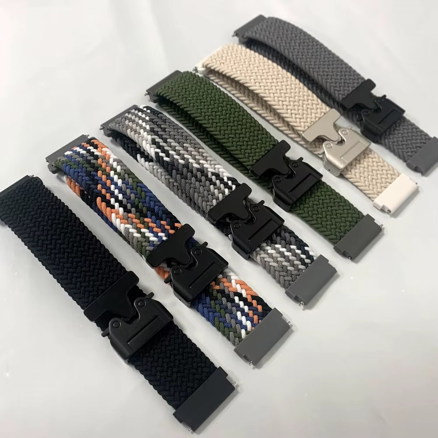 Huami Uhrenarmband Nylon geflochten, Schwarz, Unisex - Bild 3