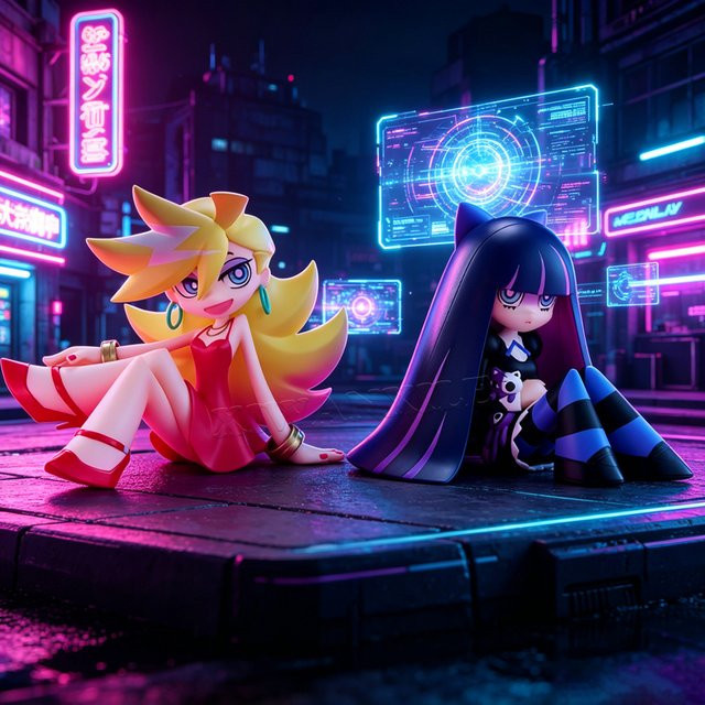 FuRyu Panty & Stocking with Garterbelt, Stocking Anarchy & Panty Anarchy, Actionfigur, Modellpuppe - Bild 1