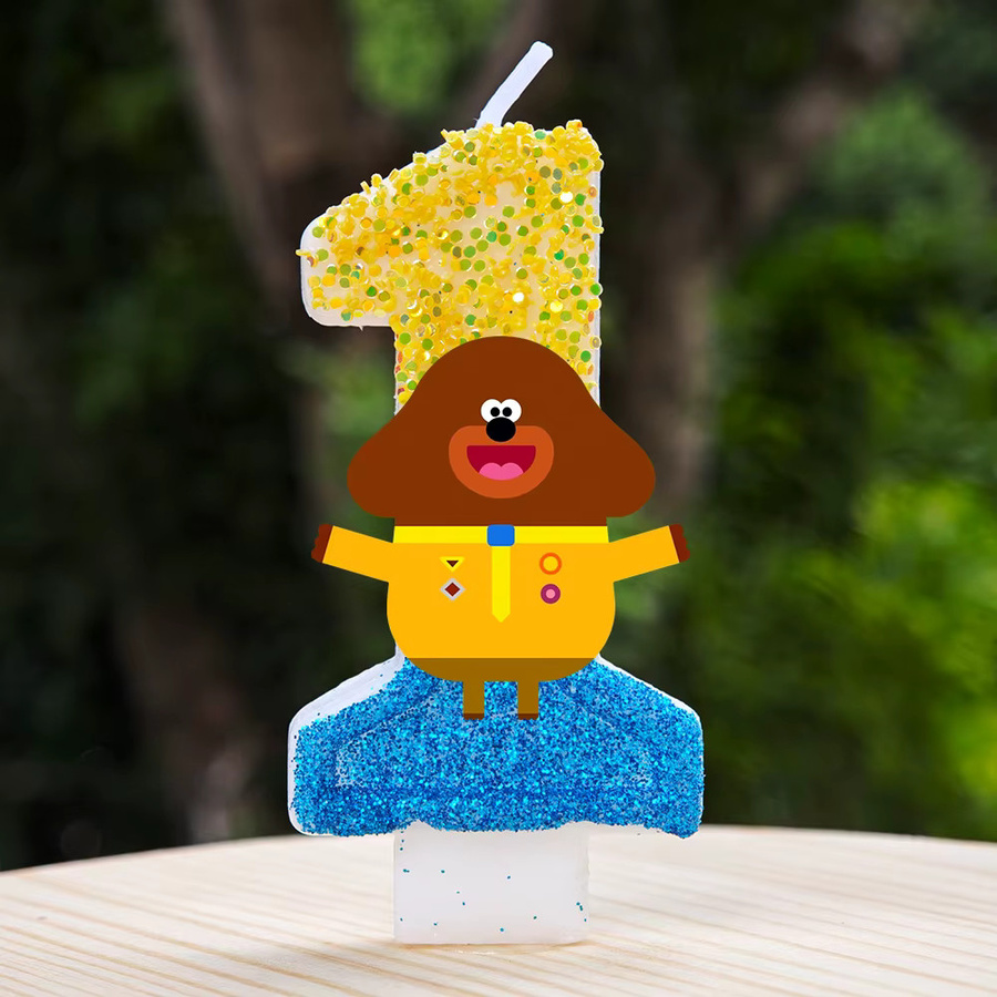 Bandai Party Hey Duggee Themen-Kerze, Kuchendekoration - Bild 1