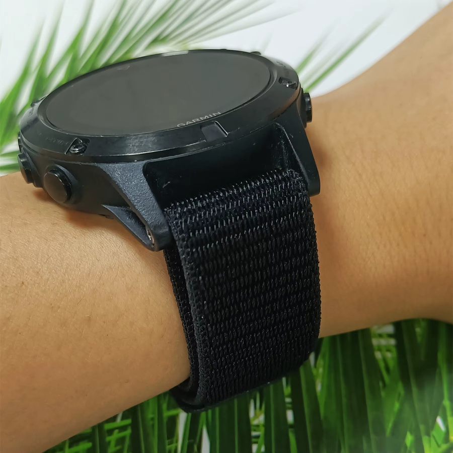 Garmin Uhrenarmband, Nylon, Schwarz, Unisex - Bild 2