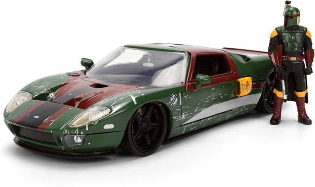 JADA Star Wars Boba Fett 2005 Ford GT, Modellauto, Maßstab 1:24, ab 8 Jahren - Bild 1