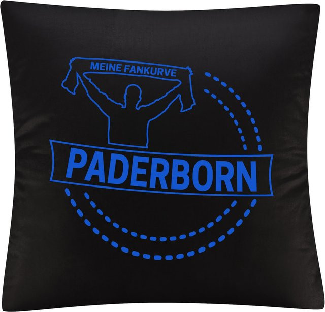 Kissenbezug multifanshop Paderborn Meine Fankurve in Blau - Bild 1