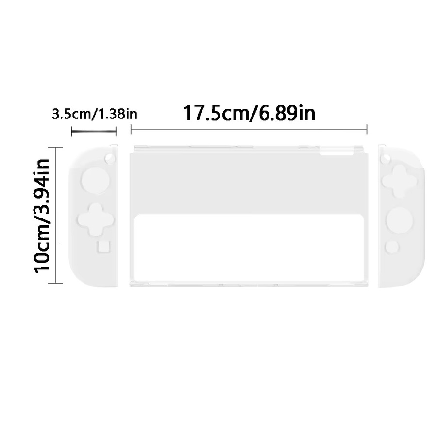 Schutzhülle für Nintendo Switch OLED und Joy-Con in Weiß und Transparent - Bild 3