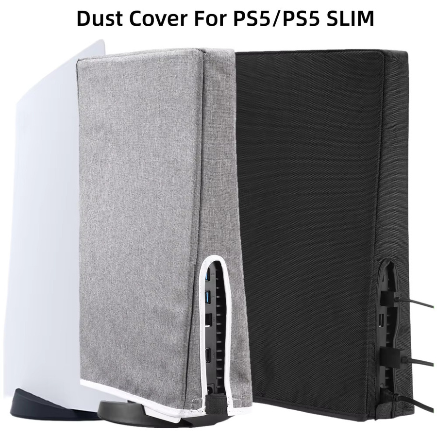 Sony Staubschutzabdeckung für PlayStation 5 PS5 Slim Spielkonsole, kratzfeste Schutzhülle in Schwarz oder Grau - Bild 5