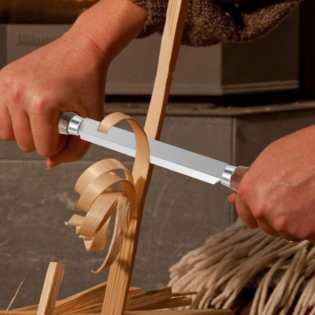 Sk5 Ziehmesser für die Holzbearbeitung mit Lederscheide als Holzschnitzmesser und Whittling-Werkzeug - Bild 1