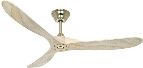 CasaFan ECO GENUINO Deckenventilator Messing Gold mit Fernbedienung und Holz Natur, Durchmesser: 152 cm, Höhe: 28,5 cm - Bild 1