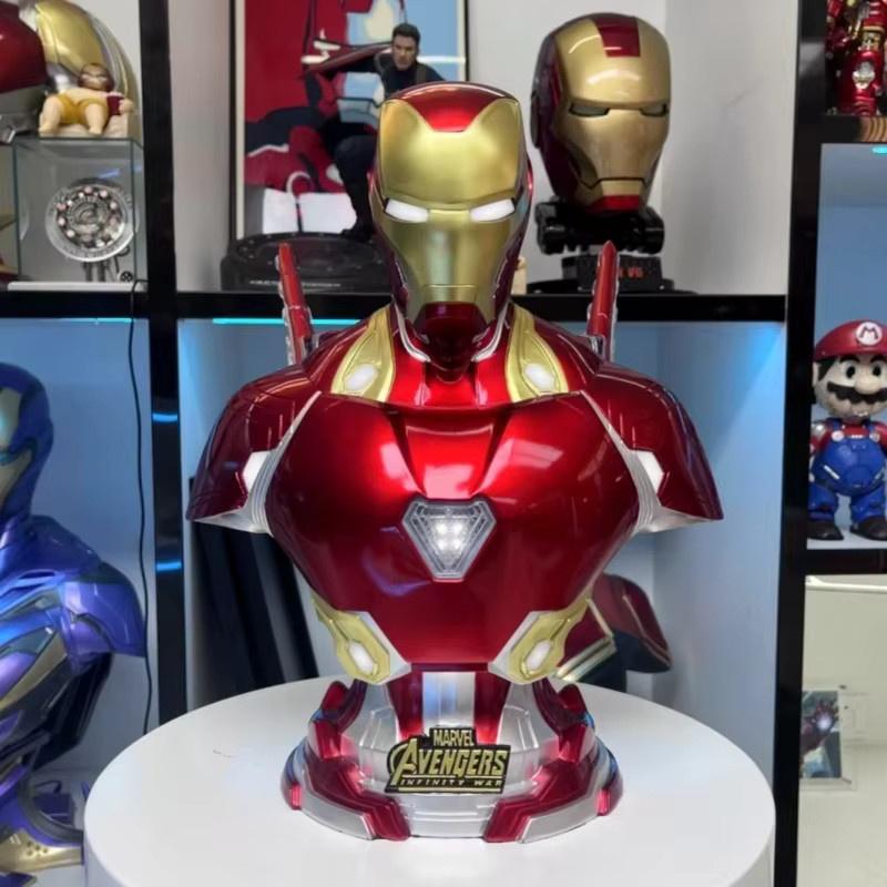 Bandai Marvel Mk50 Iron Man Büste, Harzmodell, leuchtend - Bild 3