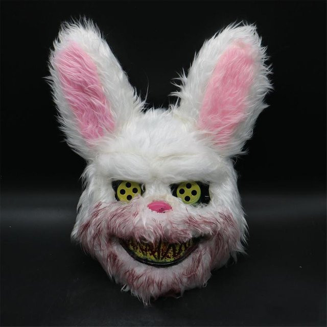 Leuchtende LED-Licht Gesichtsmaske Hase Bär, Cartoon Tier Kopfbedeckung - Bild 1