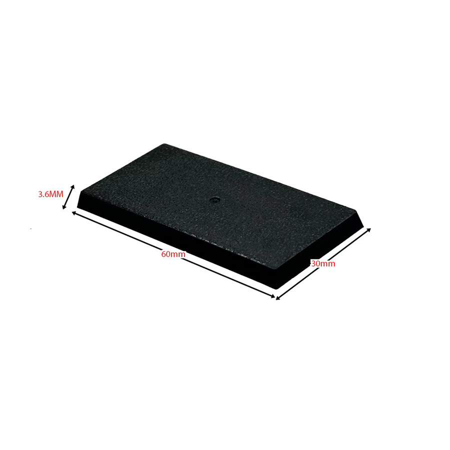 Warhammer Wargame Base World, rechteckige Sockel, Kunststoff, 30 x 60 mm - Bild 3