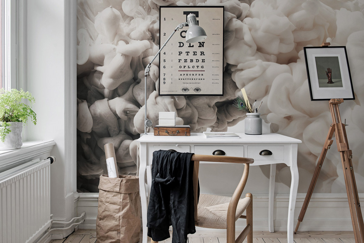 Rebel Walls Mural Frozen Moment in Beige – Abstraktes Design als moderne Fototapete aus Vlies - Bild 1
