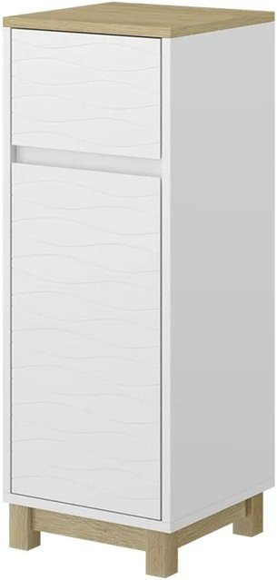 Vicco Midischrank Livia Weiß mit Schubladen und Türen, B/T/H: 80 x 30 x 116,65 cm - Bild 1