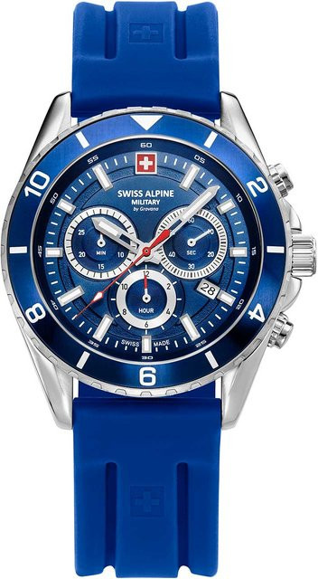 Swiss Alpine Military Chronograph, Quarz, Edelstahl, 43 mm, Herren - Bild 1