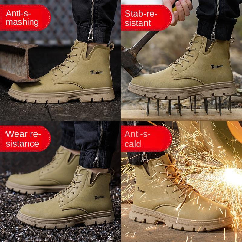 Avant-garde Arbeitsschutzschuhe für Herren in Schwarz, wasserdicht und verbrühschutz mit Stahlkappenzehe, Größe 46 - Bild 2