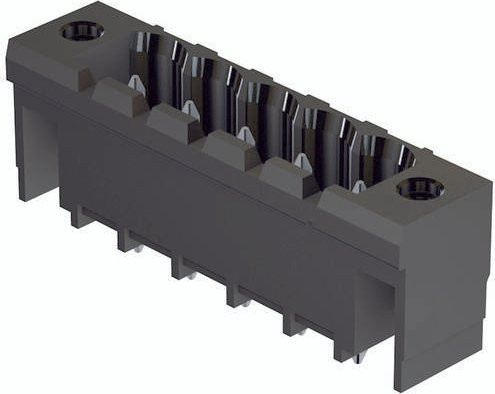 HARTING Grundleiste 14120317005000, 1 Reihe, Messing, Schwarz - Bild 1