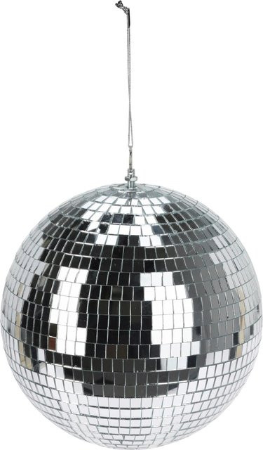Mömax Dekokugel Disco Silberfarben, geometrisch und rund aus Glas, Durchmesser: 25,0 cm - Bild 1